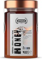 APSOGO ekologiškas čiobrelių medus - grynas medus iš Kretos (Graikija), turtingo skonio ir aukso spalvos (400 g)