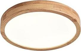 Apvalus LED medinis lubų šviestuvas šilta balta 28W 3000K 2240 liumenų 40 cm skersmens gyvenamasis kambarys virtuvė valgomasis kambarys namų biuras vaikų kambarys