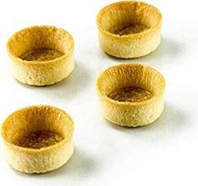 Apvalūs, 3,8 cm skersmens, 1,8 cm aukščio, apvalios formos desertiniai pyragėliai "Mini Filigrano", 200 vnt.