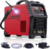 ARCCAPTAIN 200A TIG suvirinimo aparatas, veikiantis kintamosios ir nuolatinės srovės režimais, su impulsine funkcija, skirtas aliuminio suvirinimui | 230 V TIG suvirinimo aparatas su stačiakampėmis ir trikampėmis bangomis, taškinio suvirinimo funkcija, MM