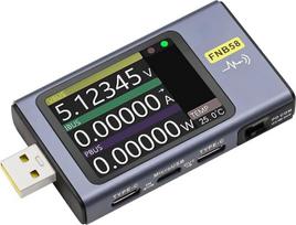 ARCELI FNB58 USB testeris, skaitmeninis voltmetras, ampermetras, talpos ir pulsacijų matavimas su „Bluetooth“, greito įkrovimo aptikimas, 4–28 V įtampos stebėjimas