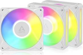 ARCTIC BioniX P12 A-RGB balti 120 mm PWM ventiliatoriai, 3 vnt., sujungti grandine