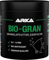 ARKA Bio-Gran - 250ml / 115g - ekologiškas sertifikuotas žuvų maistas bet kokiam gėlavandeniam akvariumui, skatina žuvų augimą ir spalvą bet kokiame gėlavandeniame akvariume.
