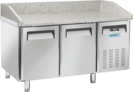Arktic Šaldytuvas picų stalas su granito apvadu ir 2 durimis 128 l 210 W