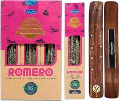 AROMASENSES | Ekologiškų „Ullas“ smilkalų rinkinys su rozmarinu + 1 „Aromasenses“ smilkalų laikiklis | 12 dėžučių po 25 g = 300 g | Natūralūs ir ekologiški | Joga, meditacija ir atsipalaidavimas
