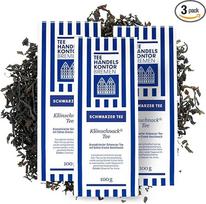 Aromatizuota kreminė arbata, juoda, biri, stipri, aštri ir aukščiausios kokybės, "Klönschnack" arbata, 3 x 100 g birios, iš geriausių arbatos sodų TEE HANDELSKONTOR BREMEN