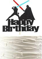 Arthsdite 1 x Darth Vader Happy Birthday Cake Topper Alien War Cake Pick - Kids Birthday Baby Shower Party Supplies Decorations for Boys