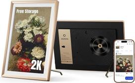 ARZOPA 14 colių 2K QHD metalinė skaitmeninė nuotraukų rėmelė, be abonemento, nemokama debesų saugykla, neribotas nuotraukų ir vaizdo įrašų kiekis per programėlę, dalijimosi funkcija, elektroninis nuotraukų rėmelis su jutikliniu ekranu, dovana šeimai – auk