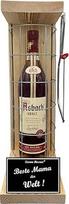 Asbach Uralt Dovanų Kalėdų padėkos rinkinys Geležinis rezervinis grotelių narvelis su pjūklo tekstu Juoda/W Beste Mama der Welt Brandy (1 x 0,70 L)
