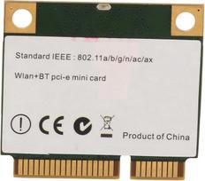ASHATA – PCIe sąsajos „Wi-Fi“ adapteris, „AX1800H“ „Wi-Fi 6“ plokštė, 2,4 GHz ir 5 GHz dviejų dažnių juostų „Bluetooth 5.2“ PCIe sąsajos „Wi-Fi“ adapteris, skirtas „Windows 10“, „Windows 11“ ir „Linux“