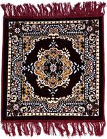 ASHIRWAD „Puja Aasan“ aksominis kilimas, vilna, „Pooja Aassan“, meditacijos kilimėlis, „Aasanam“ kilimas, čiužinys | AE000130-01 (tamsiai raudonas-1)