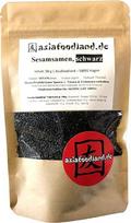 Asiafoodland Sezamo sėklos, juodos, skirtos kepimui, dekoravimui ir degustavimui, pakuotė po 1 (1 x 90 g)