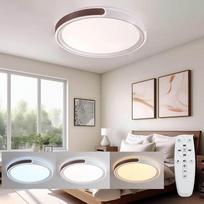 ASJK modernus apvalus LED lubų šviestuvas su nuotolinio valdymo pulteliu 96 W 8600 LM 3000 K - 6500 K Miegamasis Svetainė Kava