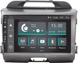 Asmeninis automobilinis radijas "Kia Sportage" su kamera, GPS ir standartiniu stiprintuvu "Android" GPS "Bluetooth" "WiFi" USB DAB+ jutiklinis 9 colių 4 branduolių "Carplay" "Android" automobilis