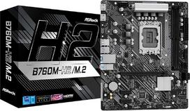 Asrock B760M-H2/M.2, Intel B760, 1700, Micro ATX, 2 DDR5, 2 HDMI, 2,5G LAN, PCIe 4.0, 2x M.2