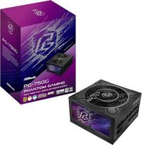ASRock Phantom Gaming PG-750G ATX 3.1 750 W maitinimo blokas, visiškai modulinis, atskiri pynimo rašto PCIe 5.1 kabeliai, 10 metų garantija, skirtas entuziastams ir žaidėjams, „80 Plus Gold“, „Cybenetics Platinum“, 12 V – 2x6 kabelis