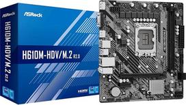 ASROCK H610M-HDV/M.2 R2.0 S1700 mATX Intel H610 2xDDR4 mažmeninė prekyba