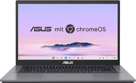 ASUS Chromebook Plus CX34 nešiojamasis kompiuteris | 14 colių Full HD 16:9 IPS ekranas | Intel Core i3-1215U | 8GB RAM | 128GB UFS | Intel UHD Graphics | ChromeOS | QWERTZ klaviatūra | Rocky Grey