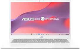 ASUS Chromebook Plus CX3402CBA – „Google“ nešiojamasis kompiuteris, 14 colių, „Full HD“ (Intel Core i3-1215U, 8GB RAM, 128GB UFS, „ChromeOS“), baltas, QWERTY klaviatūra + 1 metų „Google AI Pro“ su „Gemini Pro“ ir 2 TB