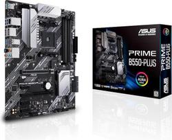 ASUS Prime B550-Plus Gaming pagrindinė plokštė, lizdas AM4 | ATX, Ryzen, PCIe 4.0, 2x M.2, 1Gbps Ethernet, SATA 6Gbps, USB 3.2 Gen 2 tipo A/C, „Aura Sync“ RGB jungties palaikymas