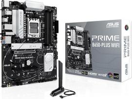 ASUS Prime B650-PLUS WiFi AMD B650 AM5 Ryzen stalinio kompiuterio 9000, 8000 ir 7000 serijų ATX pagrindinė plokštė, DDR5, PCIe 5.0 M.2, 2,5Gb LAN, „WiFi 6E“, HDMI, SATA 6Gbps, USB Type-C, „BIOS Flashback“, „Thunderbolt 4“ jungtis