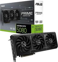 ASUS Prime GeForce RTX 5080 16GB GDDR7 žaidimų vaizdo plokštė | 256 bitų, PCIe 5.0, 2,5 lizdo konstrukcija, 3 ašiniai ventiliatoriai, 1 HDMI 2.1, 3 „DisplayPort“ 2.1, „GPU Tweak III“, PRIME-RTX5080-16G
