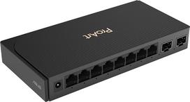 ASUS ProArt Switch PQG-U1080 | 8 prievadų 2,5G + 2 prievadų 10G SFP+ komutatorius kūrėjams, tinklo koncentratorius, Ethernet skirstytuvas, „Plug & Play“, elegantiškas dizainas, tylus veikimas