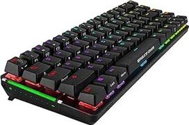 ASUS ROG Falchion 65% belaidė žaidimų klaviatūra USB mechaninė Cherry MX jungiklis raudonas RGB ABS klavišai 2,4 GHz šoninis jutiklinis skydelis Pocket Macro itališkas išdėstymas juodas