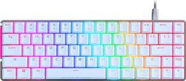 ASUS ROG Falchion Ace mechaninė žaidimų klaviatūra, RGB 65 % kompaktiška, ROG NX tinklas, sutepta ir stabilizuota, ABS klavišai, KVM jungtis, trys kampai, apsauginis dėklas, balta, ispaniška versija