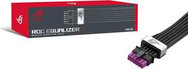 ASUS ROG „Equalizer Etched“ 12 V 2x6 PCIe kabelis | Suderinamas su ATX 3.1 ir PCIe 5.1 standartais; subalansuotas maitinimo perdavimas iš maitinimo bloko į „ROG Equalizer“, užtikrinantis mažesnį jungties įkaitimą