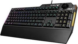 ASUS TUF Gaming K1 RGB USB klaviatūra, juoda (ASUS TUF Gaming K1 klaviatūra – membraninė) – Jungtinės Karalystės versija