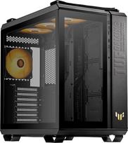 ASUS TUF Gaming GT502 Plus TG Black modulinis kompiuterio korpusas | Dviejų skyrių korpusas, iki 3 vietų 360 mm radiatoriems arba iki 13 vnt. 120 mm ventiliatorių, stikliniai įdėklai, panoraminis vaizdas, juodos spalvos
