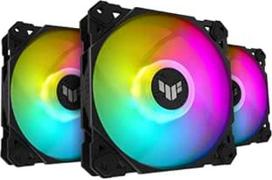 ASUS TUF Gaming TF120 ARGB korpuso ventiliatorius "3-in-1" su ARGB valdikliu (3 vnt., "Aura Sync", tylus adresuojamas ventiliatorius, PWM valdymas)