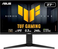 ASUS TUF Gaming VG279QM5LA 27 colių „Full HD“ „Fast-IPS“ 240 Hz monitorius | 0,3 ms, „G-Sync“, „FreeSync“, „Adaptive Sync“, ELMB, „GameFast Input“, HDR10, 1920x1080, DP, HDMI, ergonomiškas, garsiakalbis