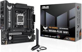 ASUS TUF TUF Gaming B650M-Plus WiFi pagrindinė plokštė, AMD AM5 lizdas, "Ryzen 7000", microATX, PCIe 5.0, DDR5 atmintis, 14 maitinimo pakopų, USB 3.2 Gen 2x2 Type-C, "WiFi6", "Aura Sync