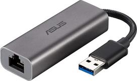 ASUS USB-C2500 USB į RJ45 tinklo adapteris (RJ45 2,5G prievadas, USB 3.0, „Plug & Play“)