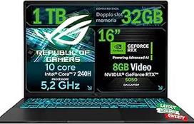 ASUS žaidimų nešiojamasis kompiuteris, CPU "Intel Core 7 240H" 5,2 GHz, 32GB DDR5 RAM, SSD 1 TB NVMe, NVIDIA GeForce RTX 5050 8GB, 16" FHD IPS ekranas, "WiFi 6E", apšviesta klaviatūra "Win 11 Pro