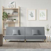 Atgal pagalvėlė Sofa Miegamojo sofa lova Šviesiai pilkas audinys