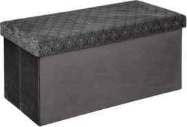 ATMOSPHERA CREATEUR D'INTERIEUR - Pufas Doppio Pieghevole Liam in Velluto Grigio