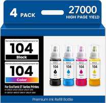 Atnaujintas pakaitalas „Epson 104“ rašalo rinkiniui ET-2810 ET-2826