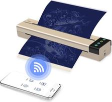 ATOMUS tatuiruočių perkėlimo šablono mašina Mini terminis kopijavimo spausdintuvas su 5 vnt. tatuiruočių perkėlimo popieriumi Prijungtas telefonas Kompiuteris Nešiojamas USB WiFi tatuiruočių spausdintuvas