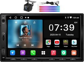 ATOTO CI-FLT01 LED automobilio salono apšvietimas, skirtas A5LG2A7T-S01, „Double DIN“ radijo imtuvui su „Android“ sistema, 7 colių jutikliniam ekranui, skaitmeniniam multimedijos imtuvui, belaidžiam „CarPlay“ ir „Android Auto“, „Wi-Fi“/„Bluetooth“/USB tet