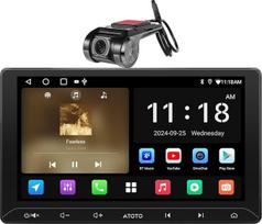 ATOTOZONE AC-44P2 1080P USB DVR vaizdo registratorius, skirtas A5LG211T, 10,1 colio „Android“ dvigubo DIN formato radijo imtuvui, „Wi-Fi“/„Bluetooth“/USB tethering, belaidis „CarPlay“ ir „Android Auto“, 2G+32G automobilių radijo imtuvas su ekranu, „Mirror