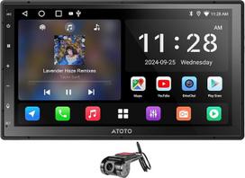 ATOTOZONE AC-44P2 1080P USB DVR vaizdo registratorius, skirtas A5LG2B7T, 7 colių „Android“ dvigubo DIN formato radijas su navigacijos sistema, 2 DIN „Android Auto“ ir „CarPlay“, belaidis ryšys, „Wi-Fi“, „Bluetooth“, IoT ryšys, geografinę vietą nustatantis