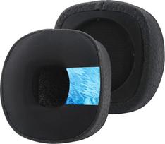 Atsarginės ausinių pagalvėlės „Marshall Major 5“ belaidžiams ant ausų dedamiems ausiniams, juodos spalvos, iš „Protein Leather“ medžiagos su atminties putomis (Major 3 (juodos spalvos))