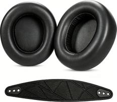 Atsarginės ausinių pagalvėlės, skirtos „SteelSeries Arctis Nova Elite“ / „Nova Pro“ belaidėms žaidimų ausinėms su galvos lankeliu; pagalvėlės pagamintos iš „Memory“ putų, užtikrinančios didesnį komfortą, patikimą prigludimą ir ilgaamžiškumą (juodos spalvo