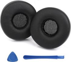 Atsarginės ausų pagalvėlės, skirtos „AKG N60NC“ ausinėms su laidu, ausų pagalvėlės su minkštu „Memory Foam“ putplasčiu ir baltymine oda, ausinių pagalvėlių pakaitalas su didelio tankio triukšmo izoliacija (juodos spalvos)