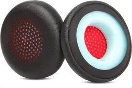 Atsarginės ausų pagalvėlės, suderinamos su „Skullcandy Uproar“ belaidėmis ausinėmis, pagamintos iš proteino odos, juodos spalvos