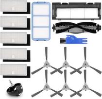 Atsarginės dalys robotiniams dulkių siurbliams „Coredy“ R3500, R3500S, R550 (R500+), R650, R600, R700 – 1 ritininė šepetėlė, 5 filtrai, 6 šoniniai šepetėliai, 1 ritininės šepetėlės apsauga, 1 pagrindinis filtras, 1