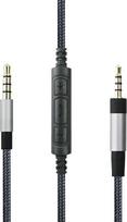 Atsarginis garso kabelis su įmontuotu mikrofono garsumo reguliatoriumi, suderinamas su „Sennheiser“ PXC550, PXC480 ausinėmis; garso kabelis, suderinamas su „Samsung Galaxy“, „Huawei“ ir „Android“ įrenginiais